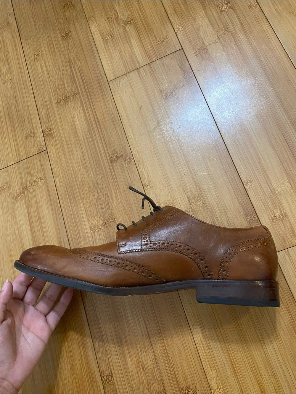 Cole Haan Benton Wingtip Oxford Dress Shoes Men’s Size 11 Brown Leather